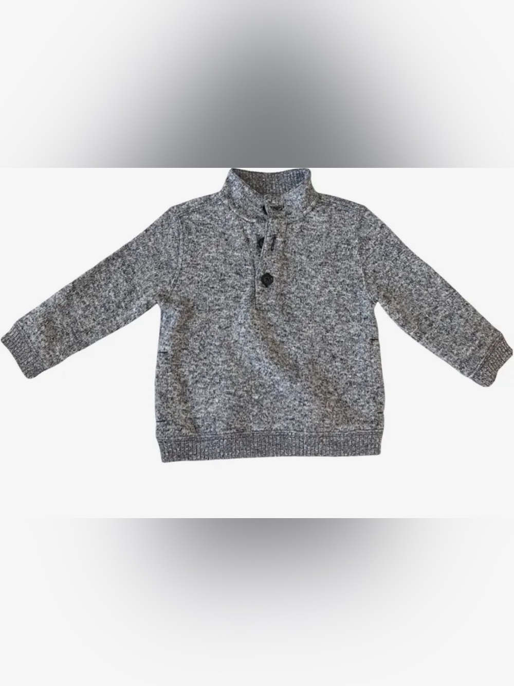 Janie and Jack pullover sweater marled grey 2T